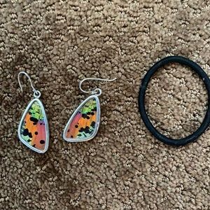Beautiful butterfly wings earrings